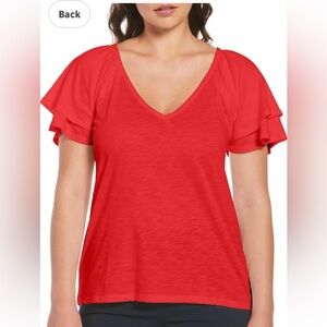 Rafaella Ladies Knit V-Neck Top NWT